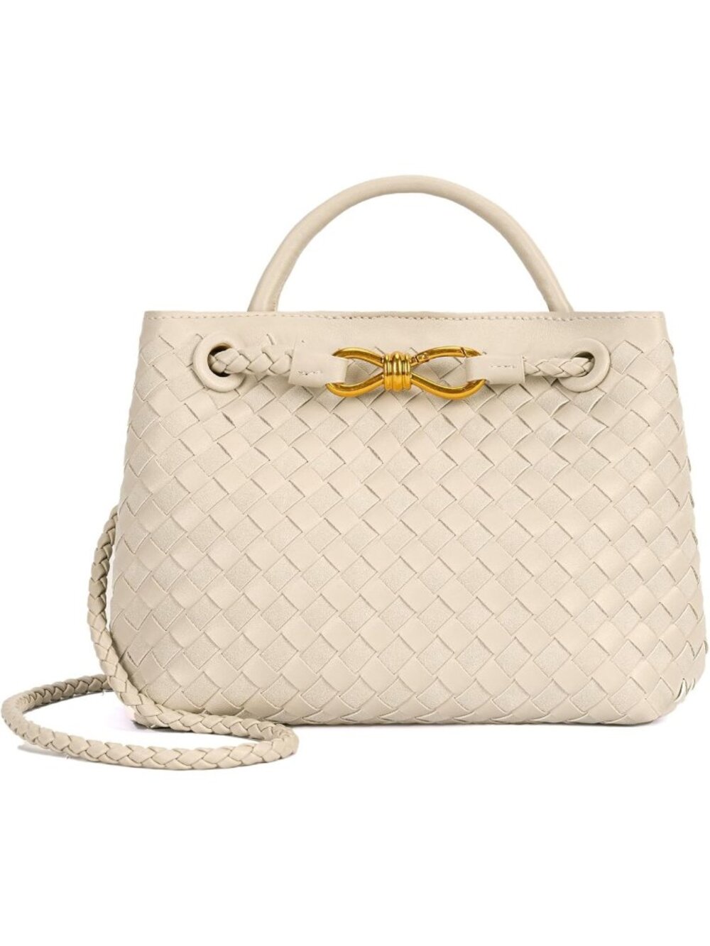 Stylish Woven Tote Bag for Women | Leather Shoulder Handbag & Top Handle Purse